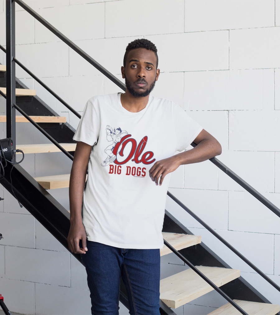 Ole Big Dogs Mississippi Football Spirit BDCF T-Shirt
