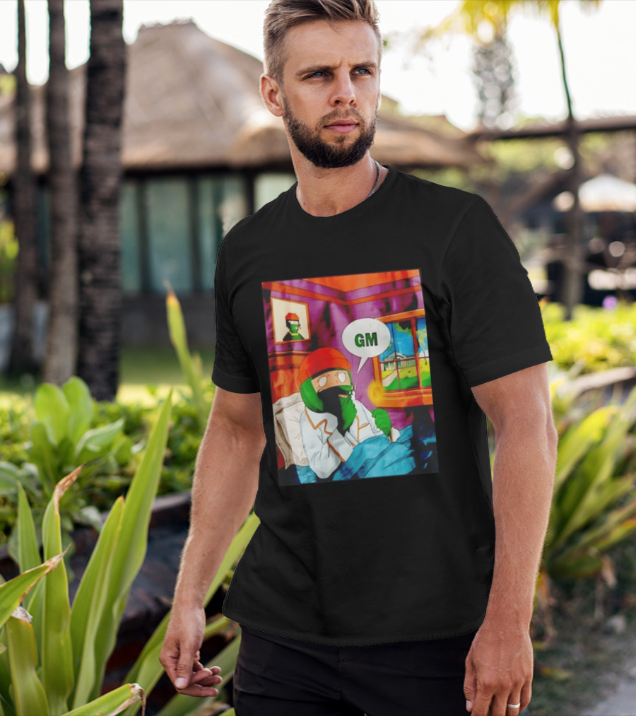 GM Crypto Morning Pepe Bitcoin Meme Blockchain T-Shirt