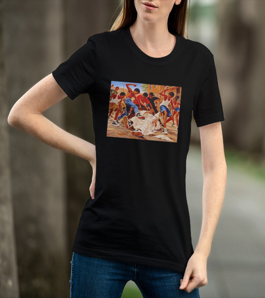 Group Of Youth Confronting A Klansman Social Justice T-Shirt