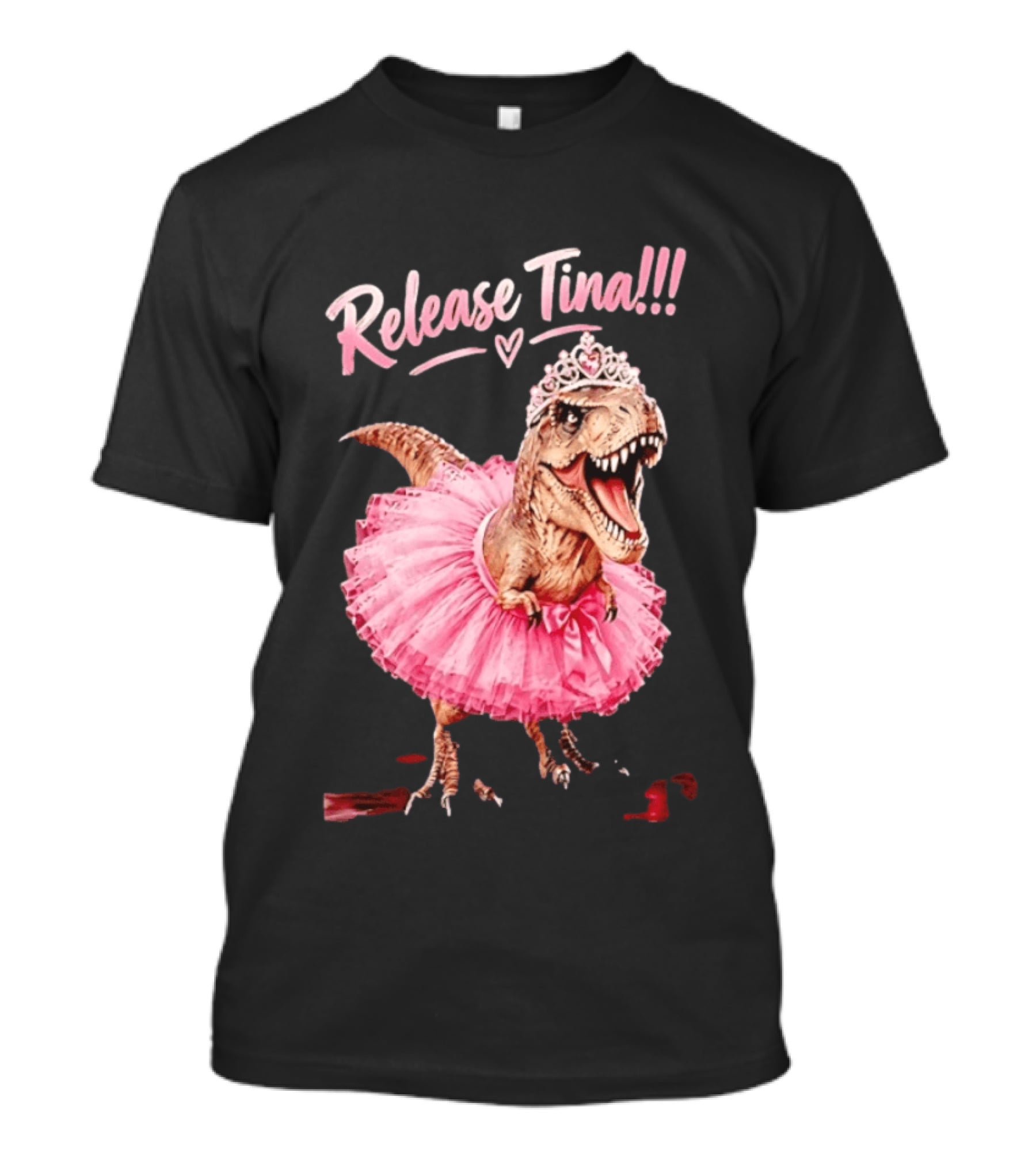 Release Tina Rex In Pink Tutu And Tiara T-Shirt