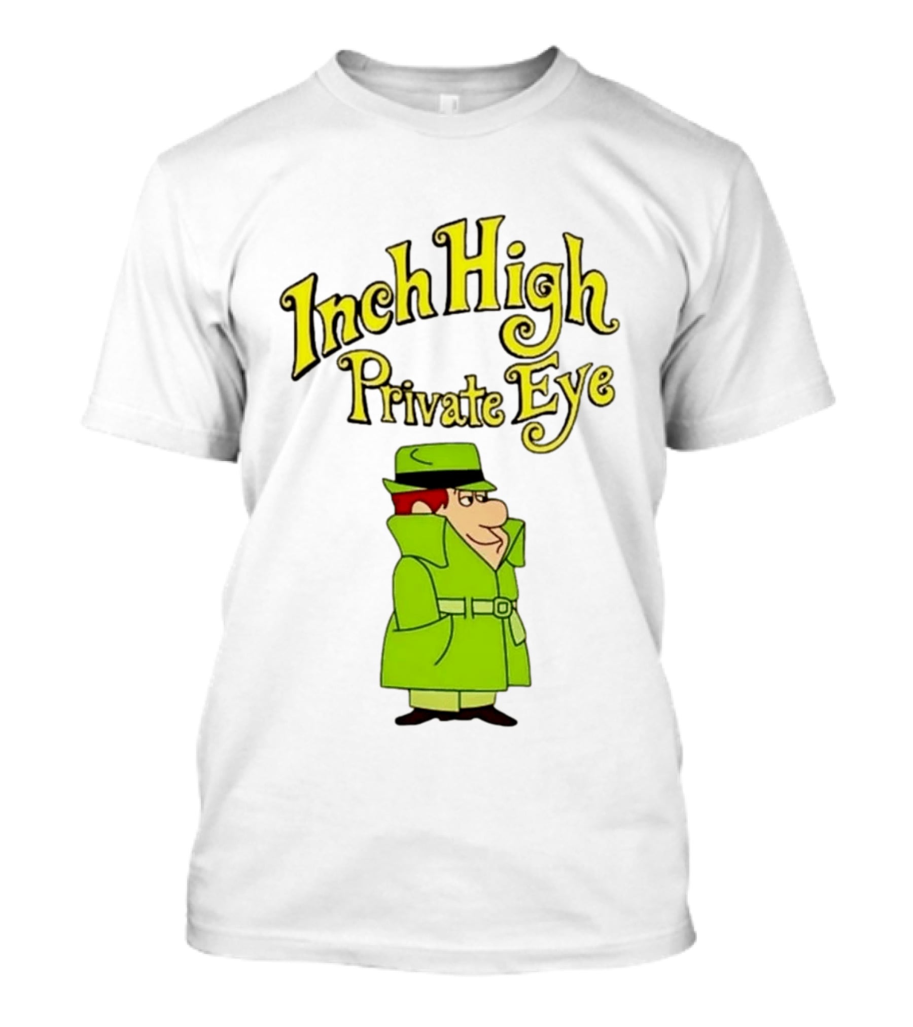 Inch High Private Eye Detective Cartoon Character 1970s Nostalgia T-Shirt