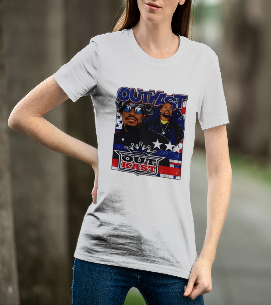 Outkast Legendary Duo Music Icon Stars And Stripes T-Shirt