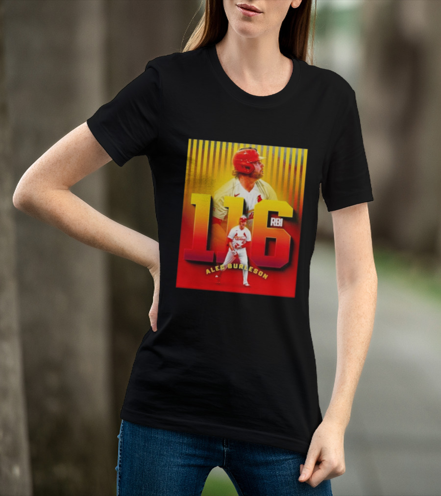 Alec Burleson 116 RBI St Louis Cardinals Baseball Highlights T-Shirt