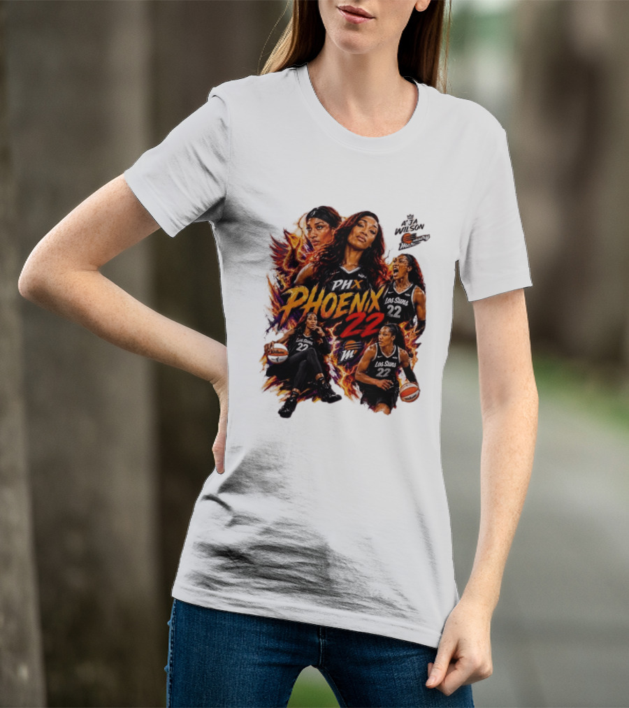 A'ja Wilson PHX Mercury Phoenix Los Suns 22 Basketball T-Shirt