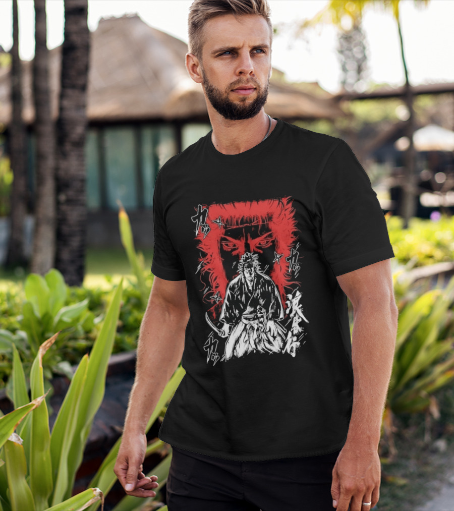 Vagabond Musashi Miyamoto Samurai Intense Manga T-Shirt