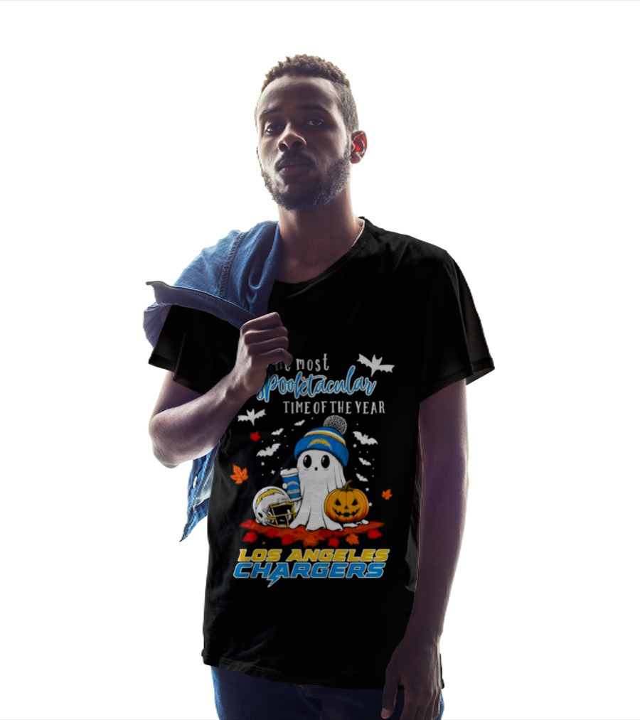 Los Angeles Chargers Most Spooktacular Time Ghost Halloween Football T-Shirt
