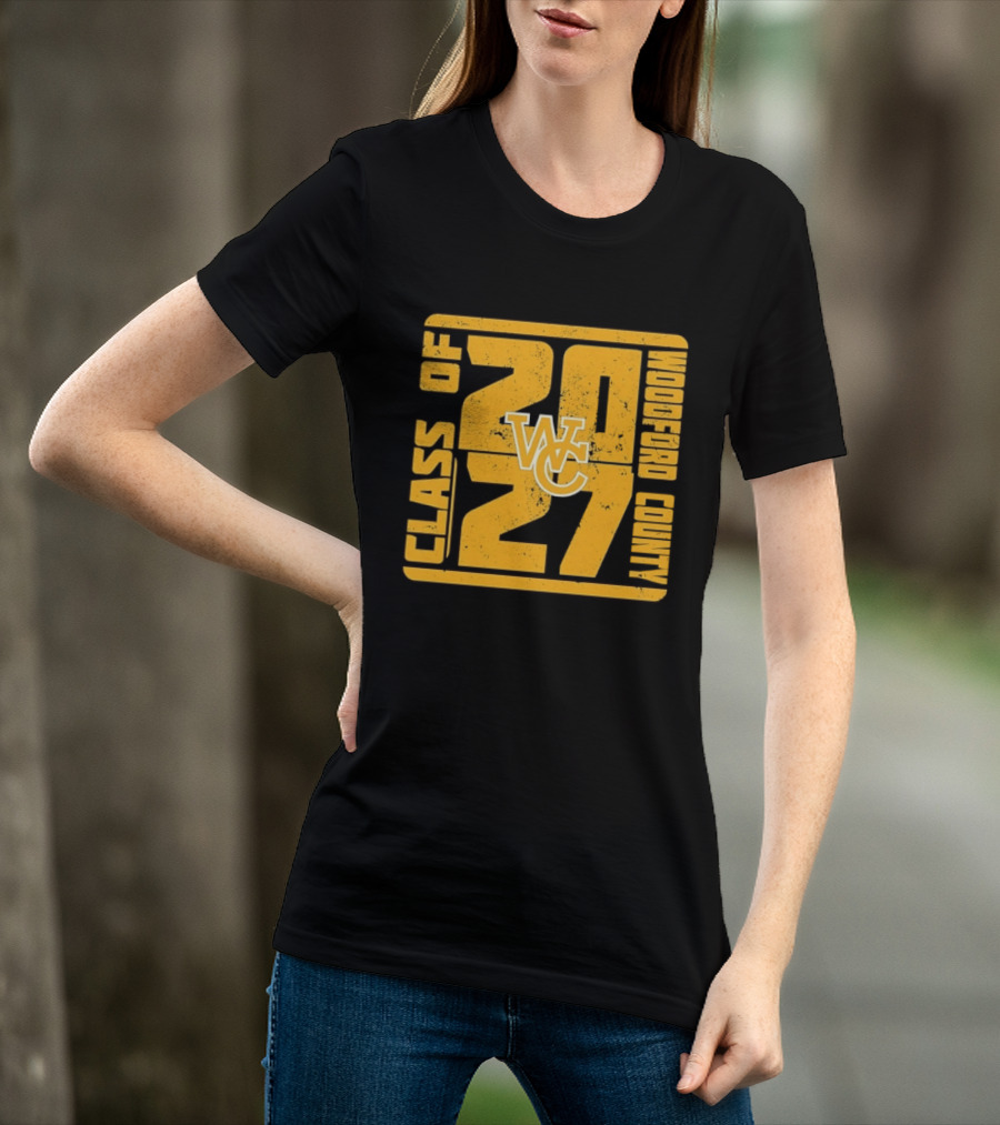 Distressed WC Class Of 2027 Woodford County T-Shirt