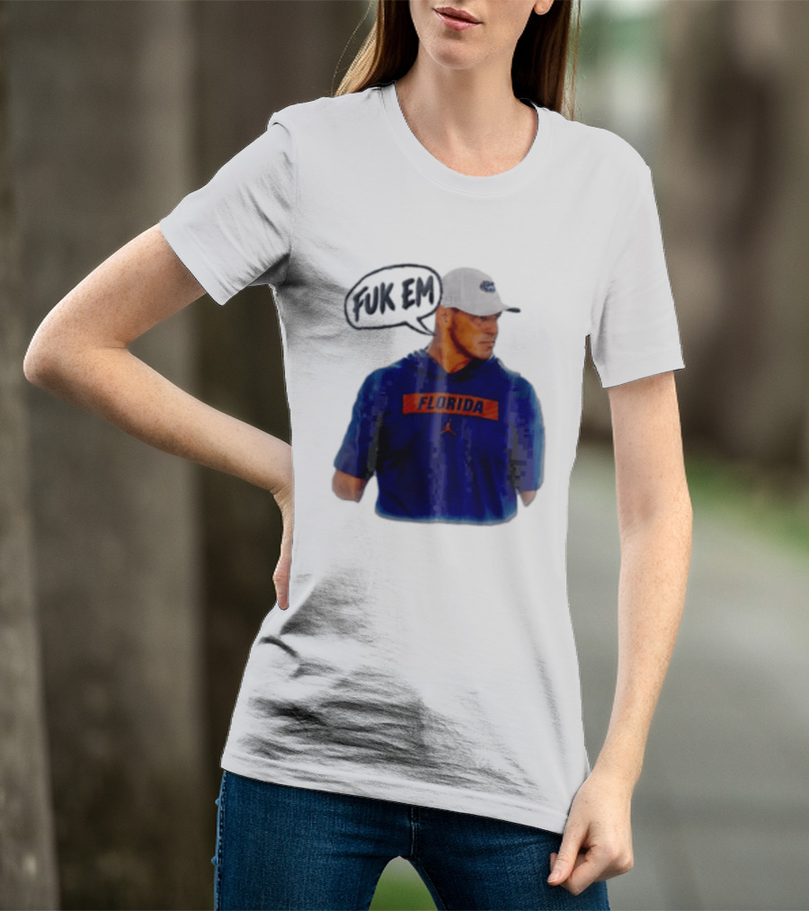 FLORIDA Coach Billy Napier Fuk Em Speech Bubble T-Shirt