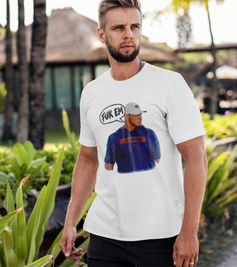 FLORIDA Coach Billy Napier Fuk Em Speech Bubble T-Shirt