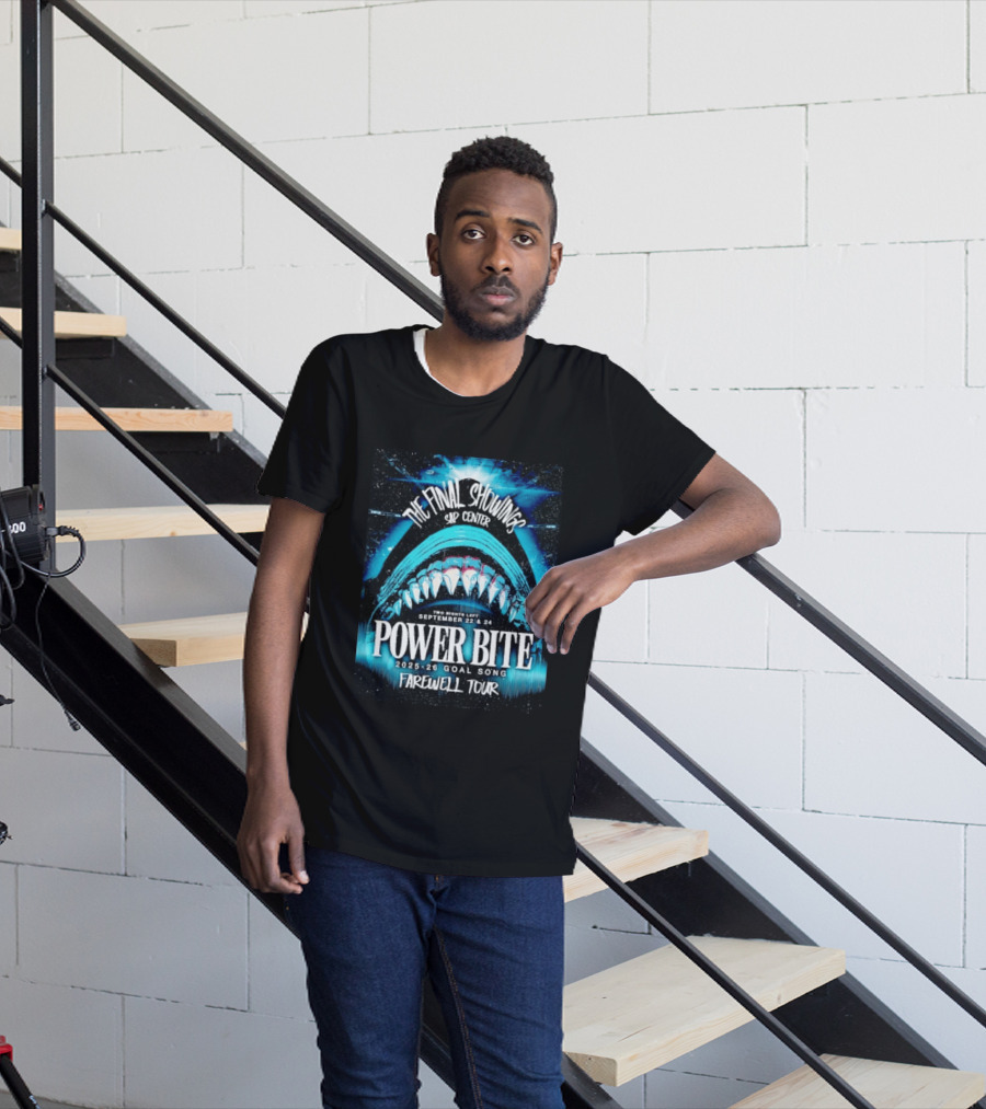 The Final Showings Power Bite Farewell Tour SAP Center 2025 26 Goal Song September 22 24 T-Shirt