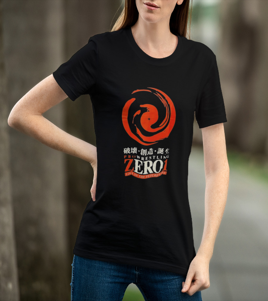 Pro Wrestling Zero1 Lock On The Future's One Breaking Creativity Birth T-Shirt