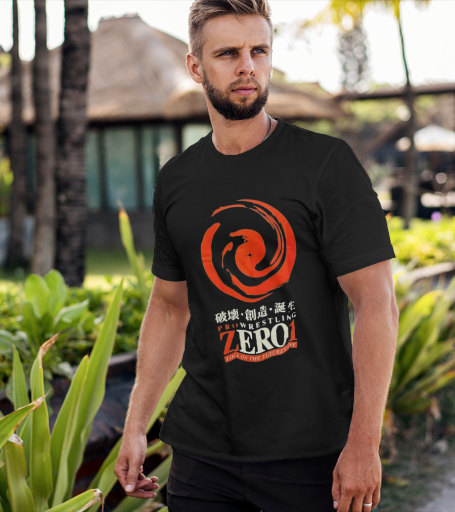 Pro Wrestling Zero1 Lock On The Future's One Breaking Creativity Birth T-Shirt