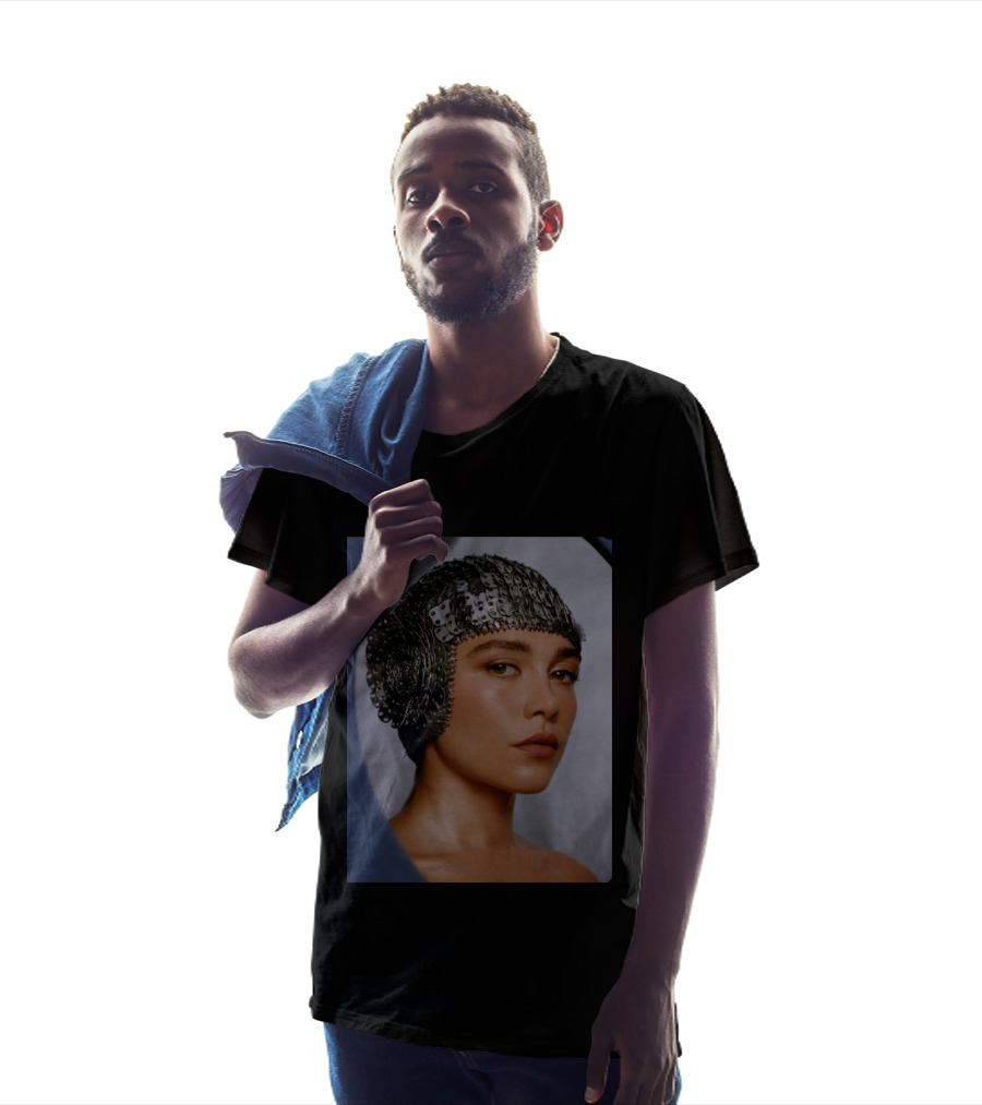 Florence Pugh Stuns On Vanity Fair With Elegant Chainmail Headpiece T-Shirt