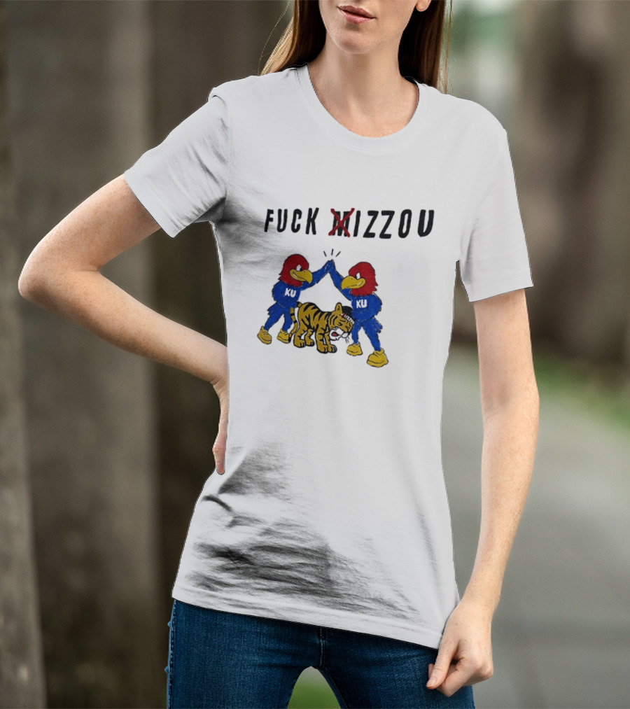 Fuck Mizzou KU Jayhawks Rivalry Missouri Tigers T-Shirt