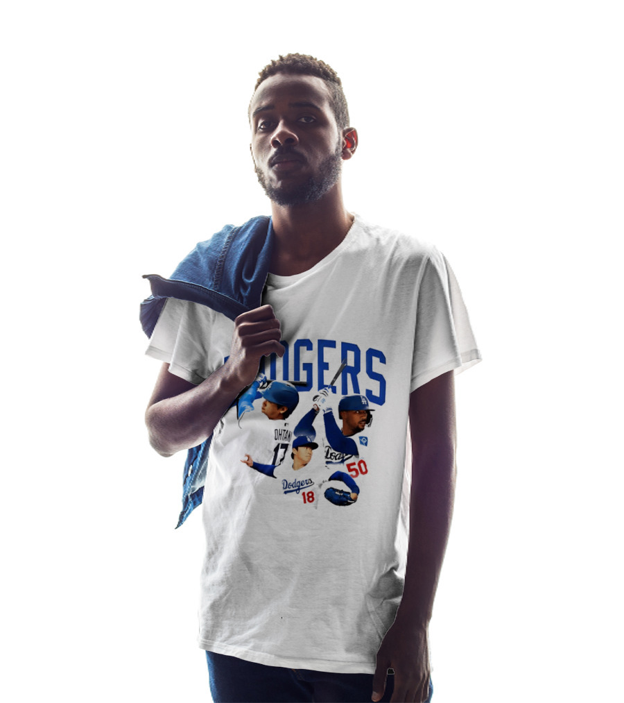 Los Angeles Dodgers Shohei Ohtani Mookie Betts Yoshinobu Yamamoto 17 18 50 T-Shirt