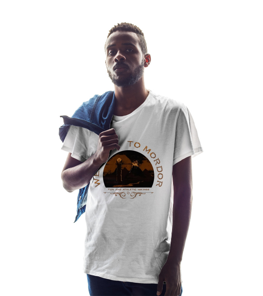Welcome To Mordor Fun And Athletic Hikings Middle Earth Adventure Sauron's Eye Iconic Fantasy Journey T-Shirt