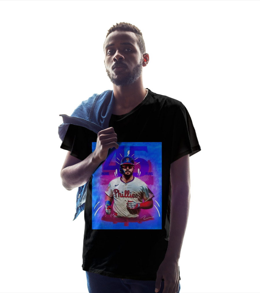 Kyle Schwarber 45 Home Runs Phillies MLB Leaderboard Season T-Shirt