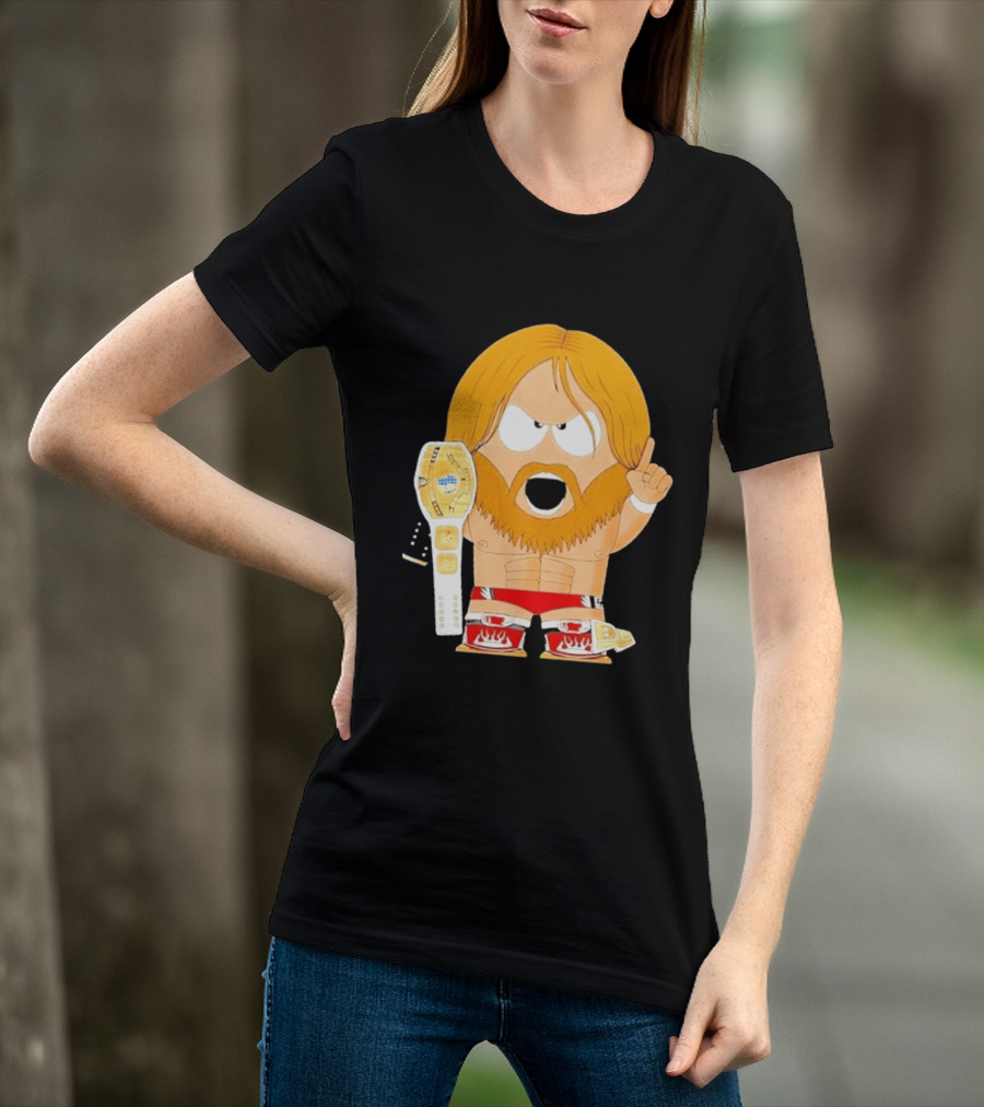 Daniel Bryan Parody Cartoon WWE Champion Belt T-Shirt