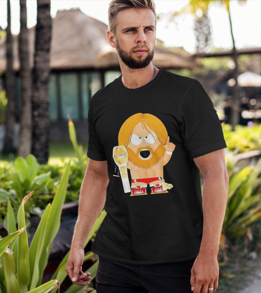 Daniel Bryan Parody Cartoon WWE Champion Belt T-Shirt