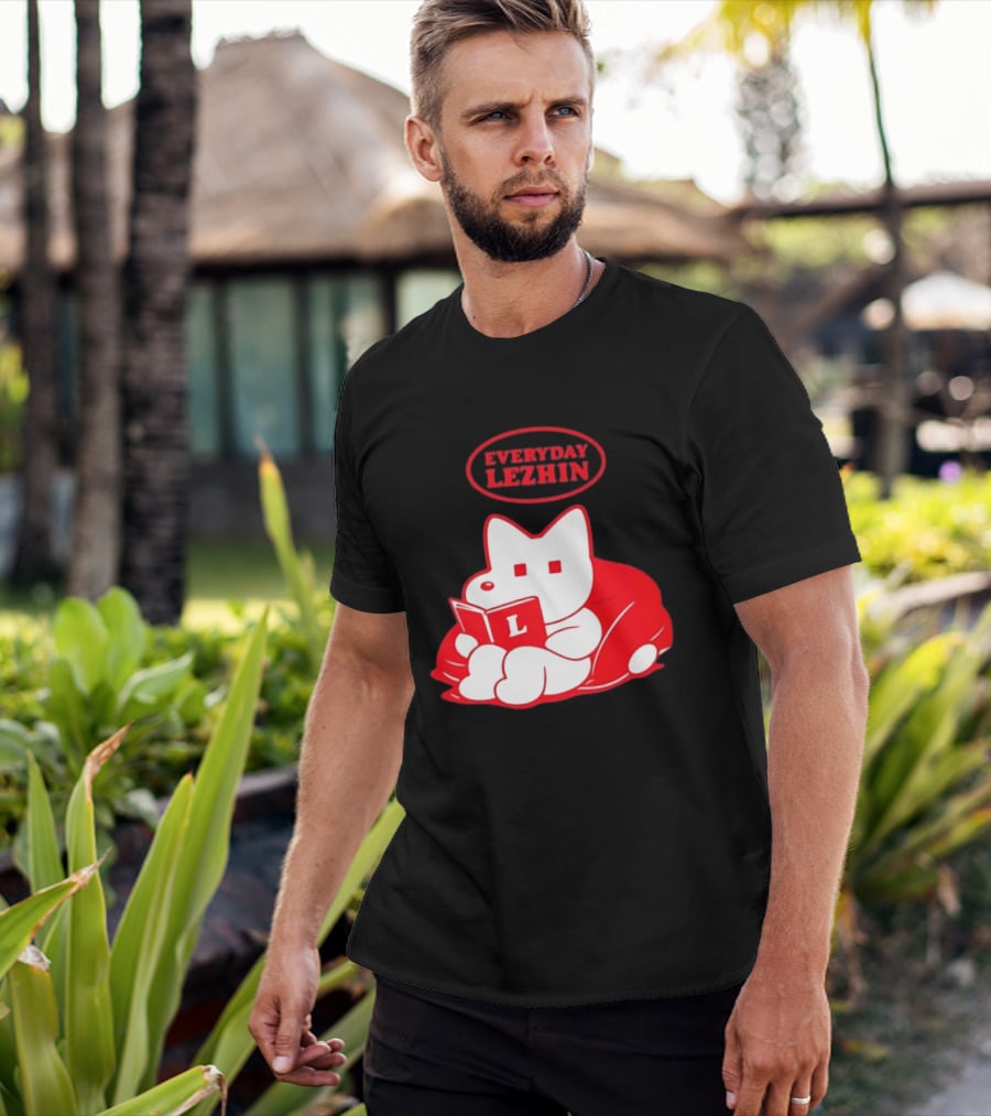 Everyday Lezhin Reading Webtoon Relaxing Cartoon Character With Book T-Shirt