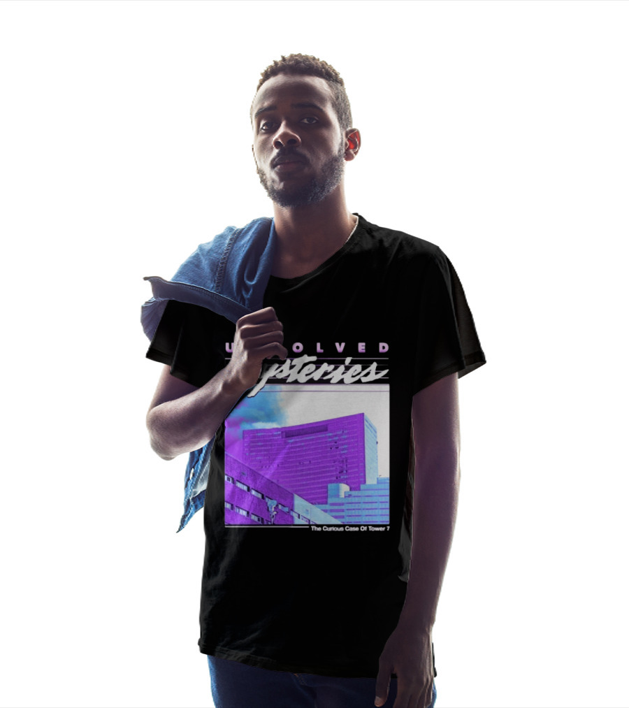 Unsolved Mysteries The Curious Case Of Tower 7 Retro Building T-Shirt