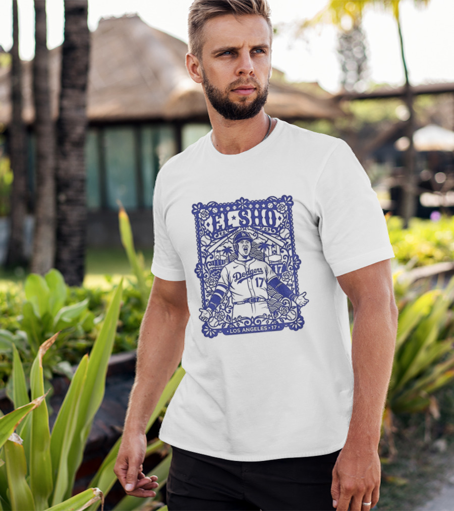 Shohei Ohtani El Sho Papel Picado Los Angeles Baseball T-Shirt