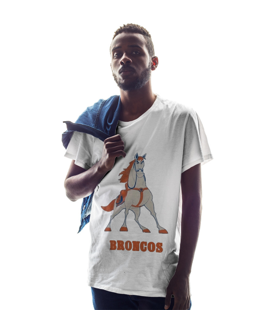 Maximus Broncos Football Horse Denver Broncos T-Shirt