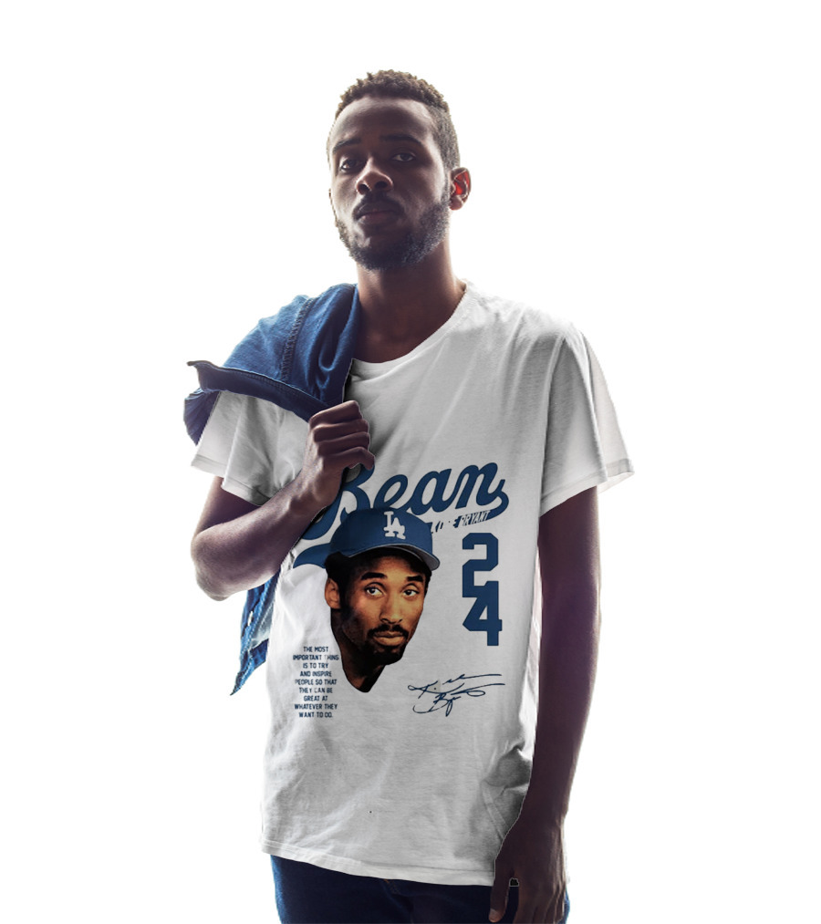 Puka Nacua Wears Bean Kobe Bryant Dodgers 24 T-Shirt
