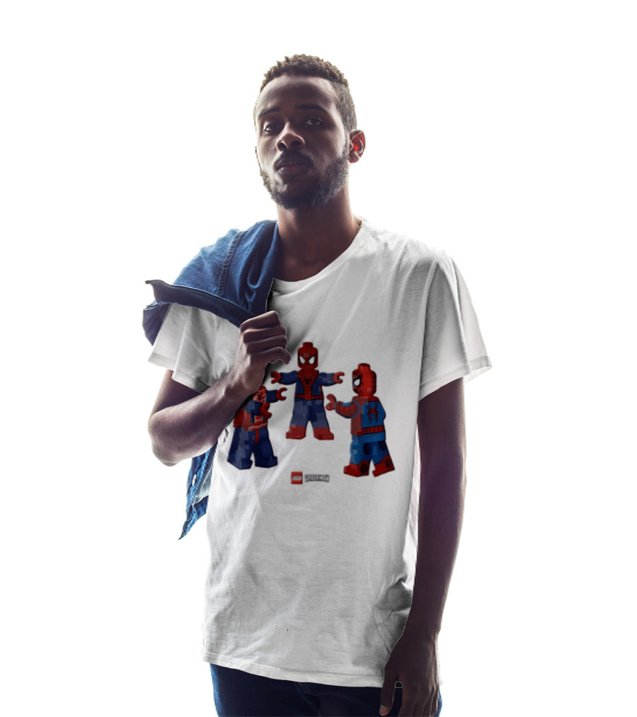 LEGO Spider Man Three Figures Meme Poses T-Shirt