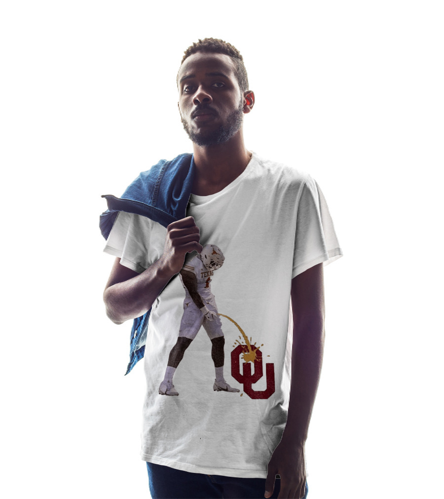Texas Longhorns Xavier Worthy #1 Pee On Oklahoma Sooners OU Football Rivalry T-Shirt