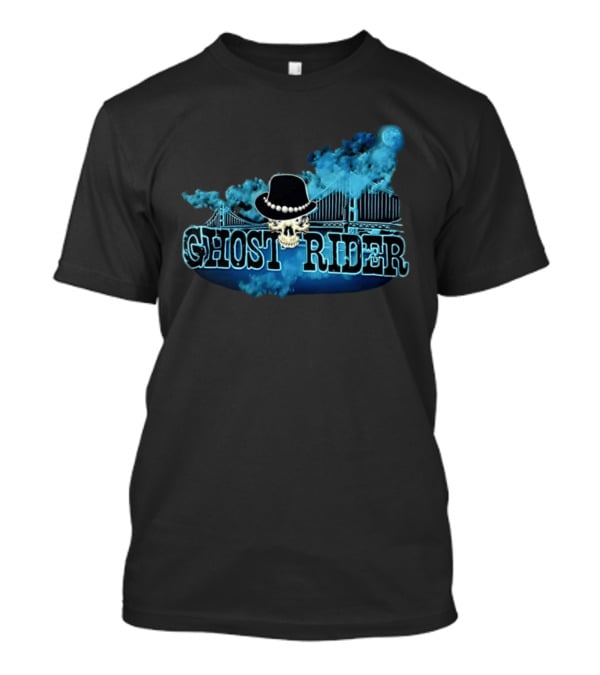 Ghost Rider Skull Bridge Smoke Moon Hat T-Shirt