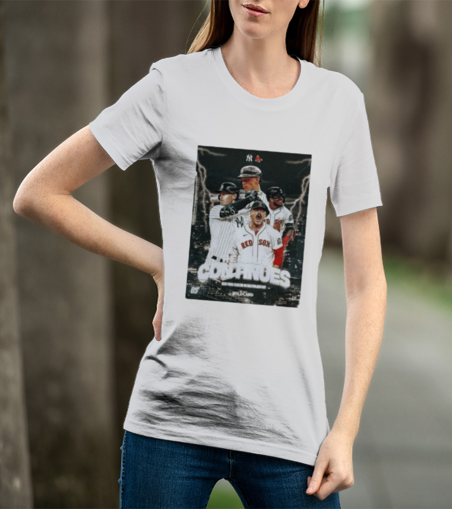 Boston Red Sox Vs New York Yankees 2026 Wildcard Rivalry Continues T-Shirt