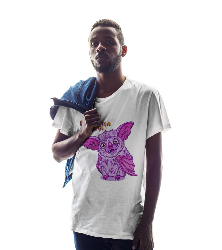 Da Woad Is A Bampya Purple Bat Vampire Cartoon T-Shirt
