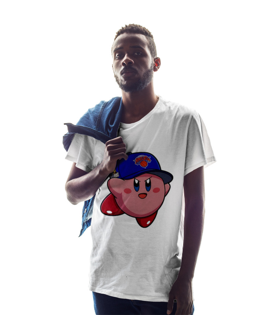 Kirby New York Knicks NBA Hat Featuring Team Colors And Finals Patch T-Shirt