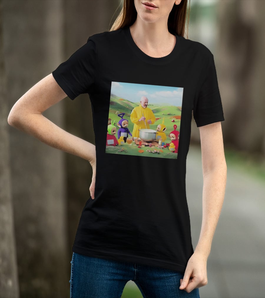 Breaking Bad Walter White Cooking With Teletubbies Scene T-Shirt