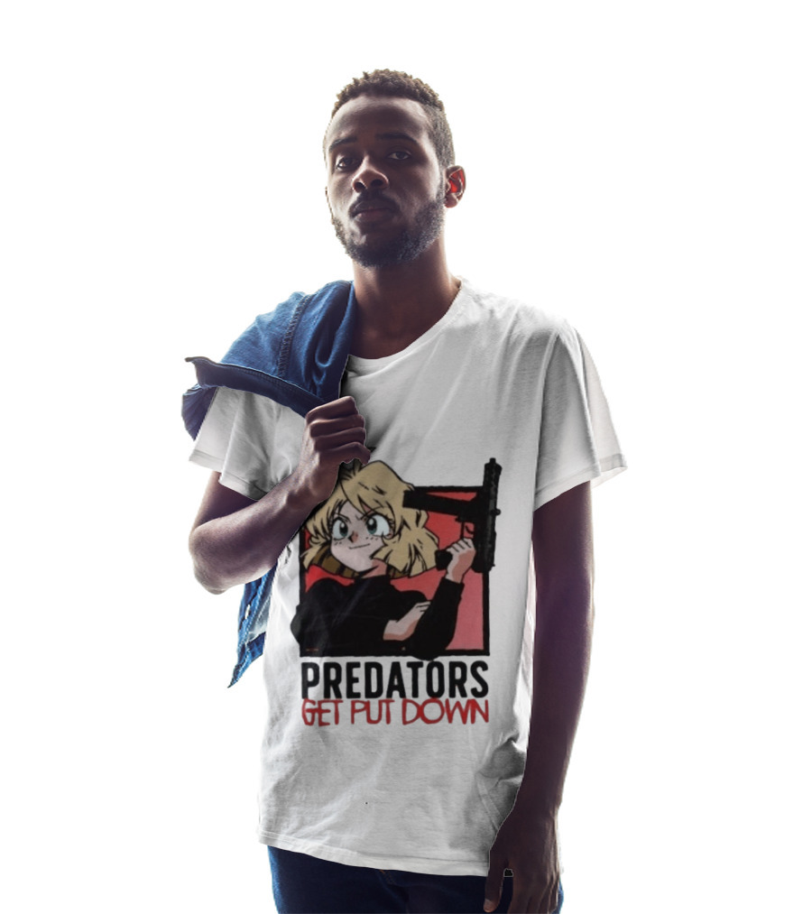 Predators Get Put Down Minnie May Gunsmith Cats Anime T-Shirt