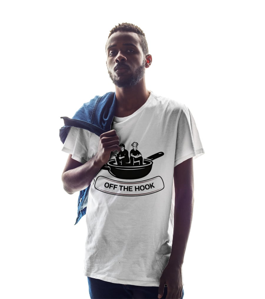Off The Hook Fishing And Cooking Chef Pan Image T-Shirt