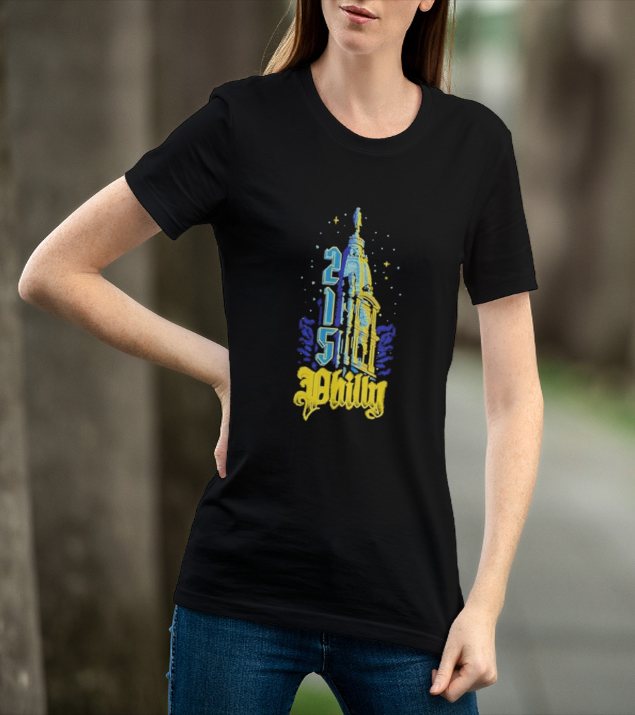 Philly 215 Philadelphia City Connect William Penn Tower T-Shirt
