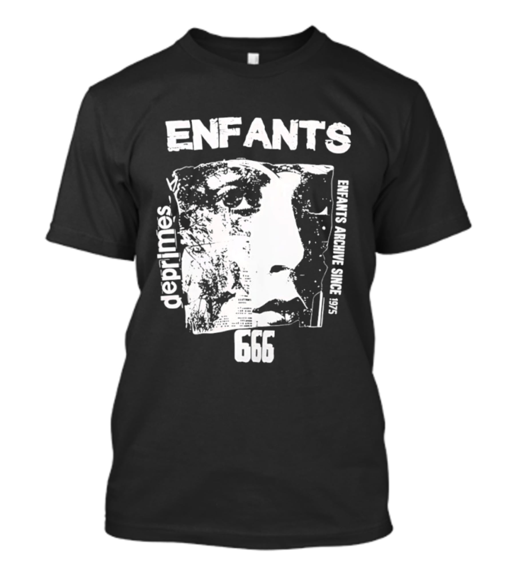 Enfants Deprimes Archive Since 1975 Face 666 T-Shirt