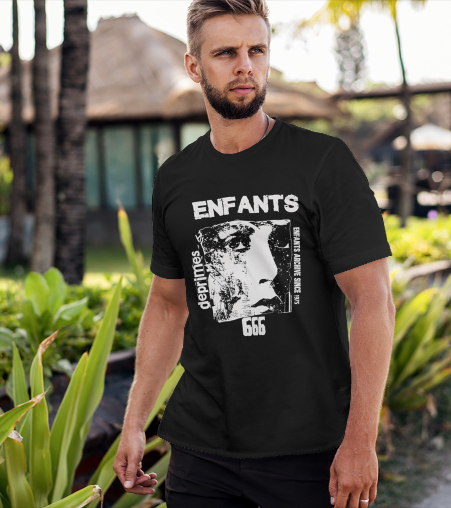Enfants Deprimes Archive Since 1975 Face 666 T-Shirt