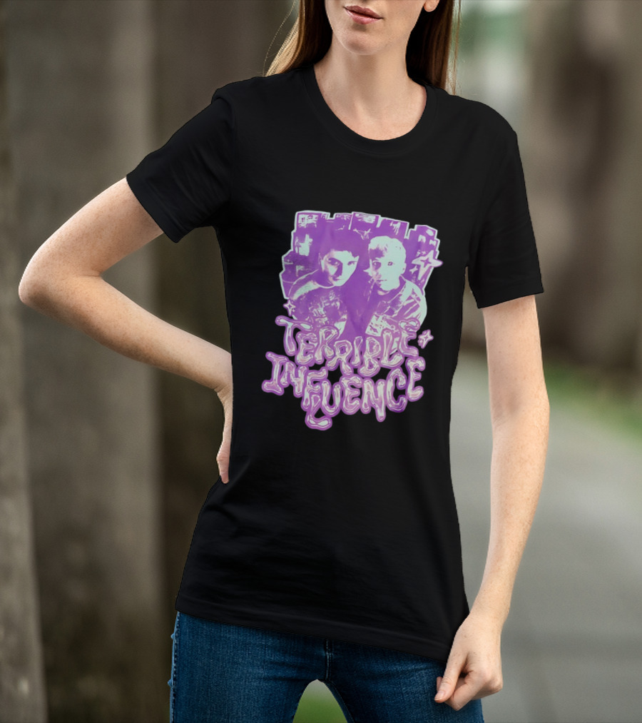 Dan And Phil Terrible Influence Purple Aesthetic T-Shirt