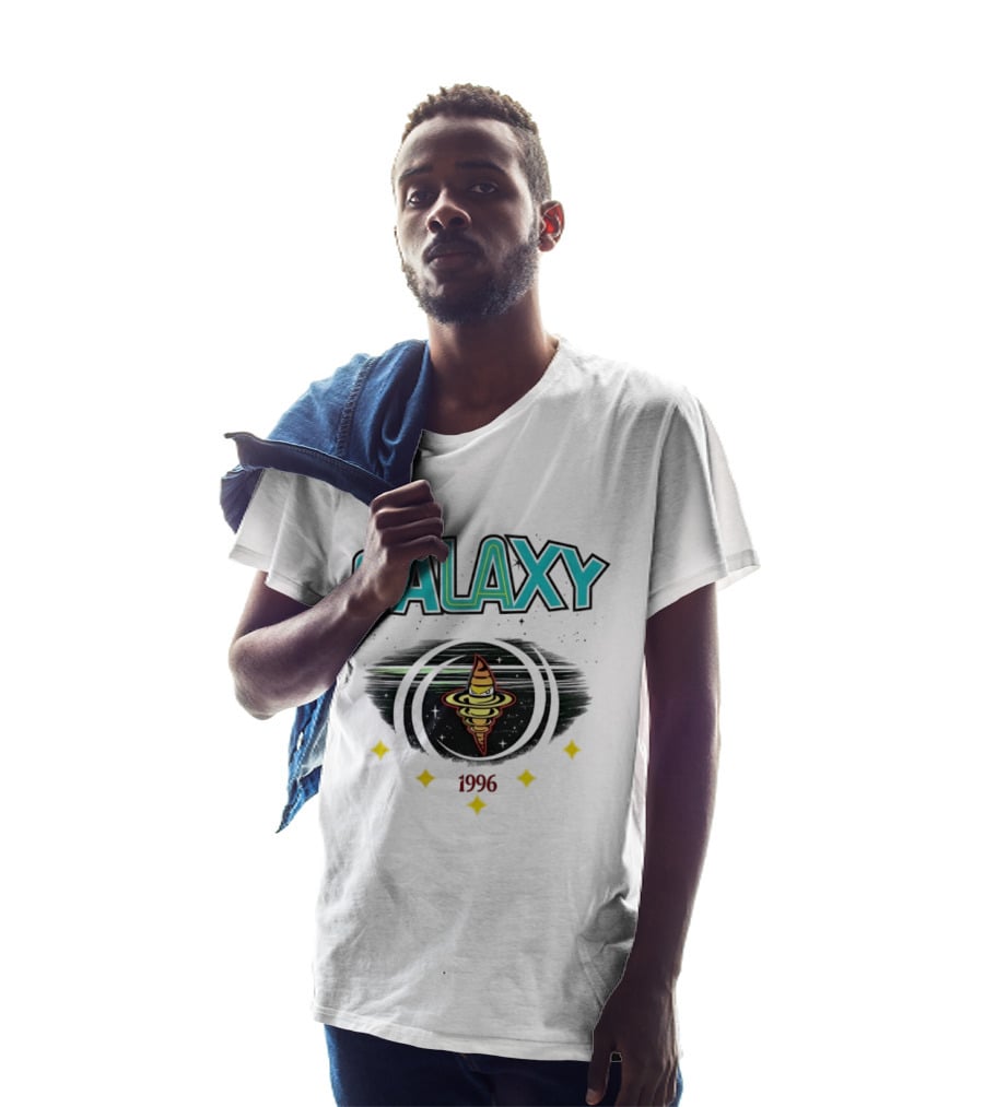 LA Galaxy M&N X Culture Kings Our LA Our Galaxy 1996 Planet Spiral T-Shirt