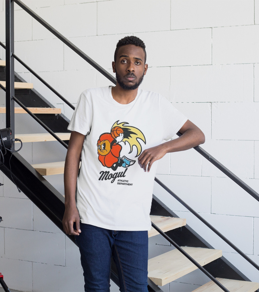 Mogul Athletic Department Dunking Character Basketball T-Shirt