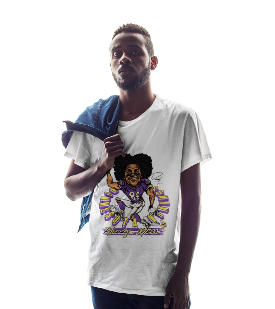 Minnesota Vikings Randy Moss Caricature Player 84 T-Shirt