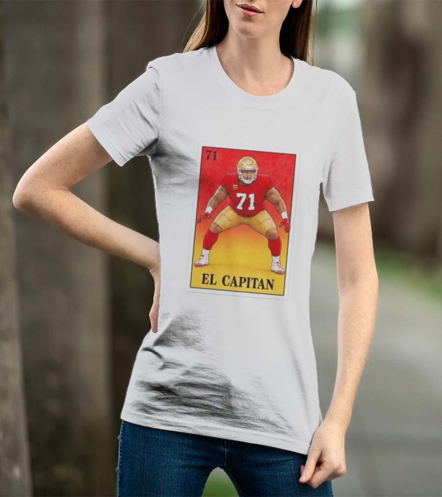 San Francisco 49ers 71 El Capitan Loteria Card NFL Football T-Shirt