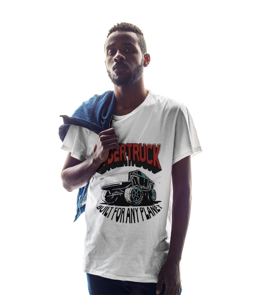 Cybertruck Built For Any Planet Electric Vehicle Adventure T-Shirt