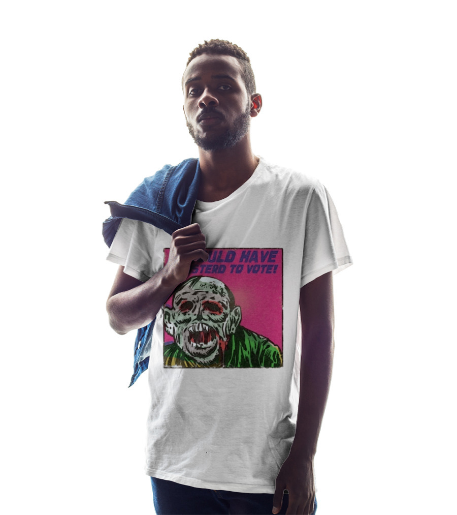 Zombie Meme I Should Have Registered To Vote תובבש Uteזחגרט Zombiebo T-Shirt