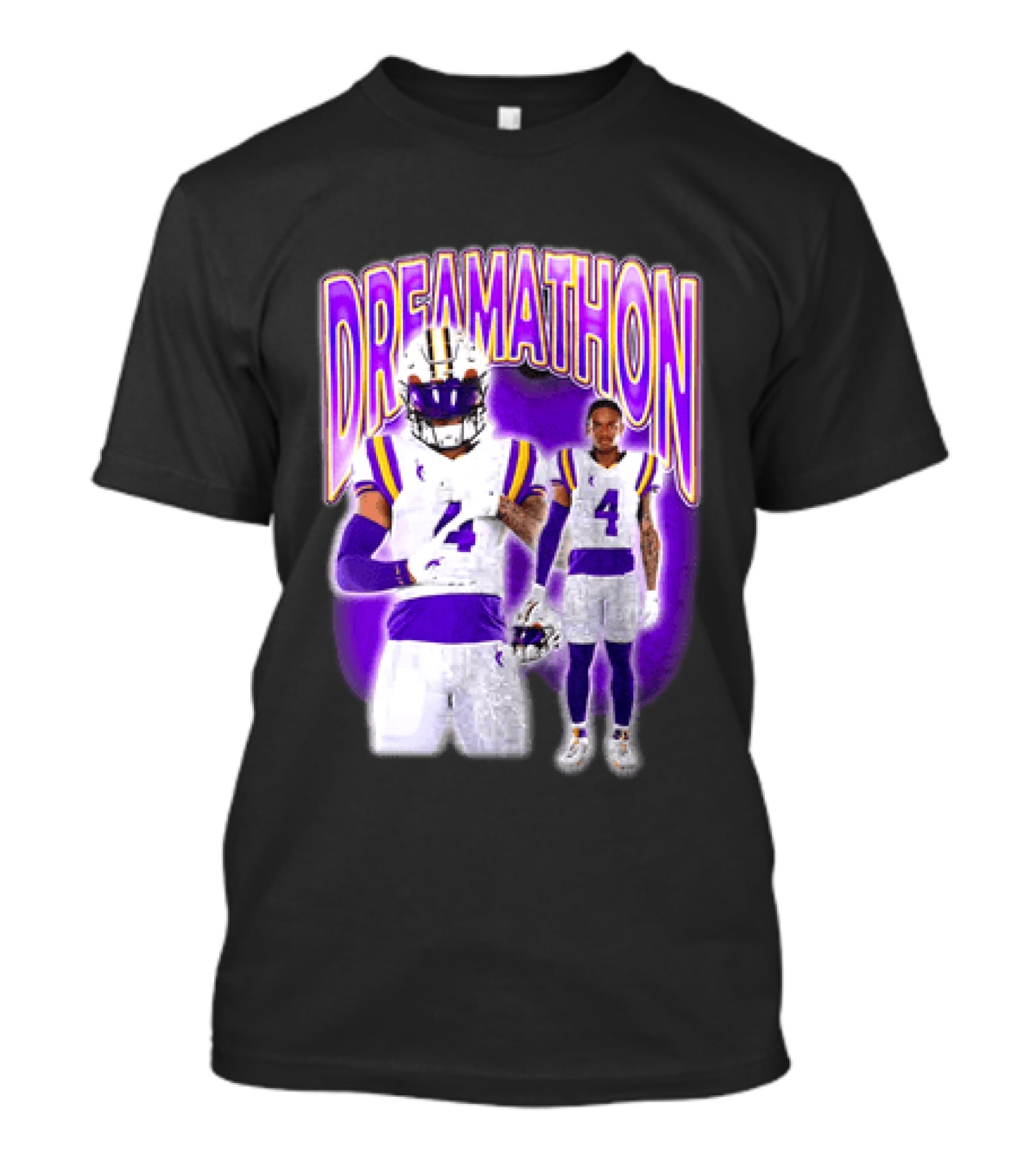 LSU Tigers Dreamathon Gotta Geaux To Work 2 Football 2 Sided T-Shirt
