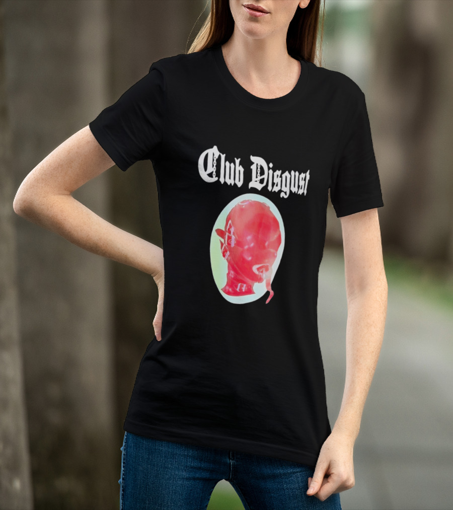 Club Disgust Red Mask Fetish Aesthetic Goth Fashion T-Shirt