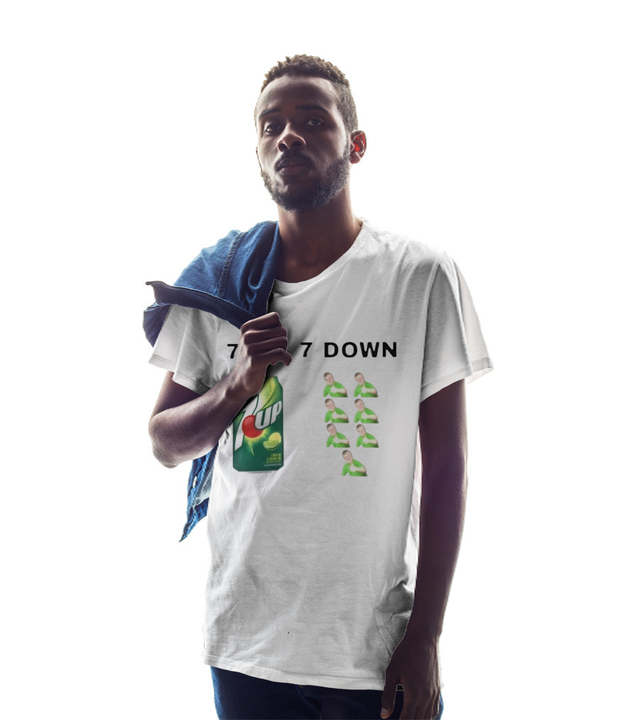 7 Up 7 Down Meme Soda Can With Seven Thumbs Up T-Shirt